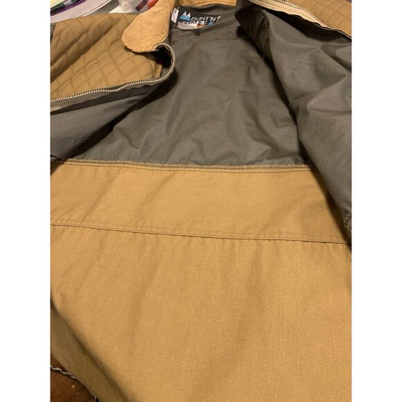 Vintage Mountn Prairie XL Game Bird Hunting Jacket Tan/Green Waterproof - Picture 8 of 10